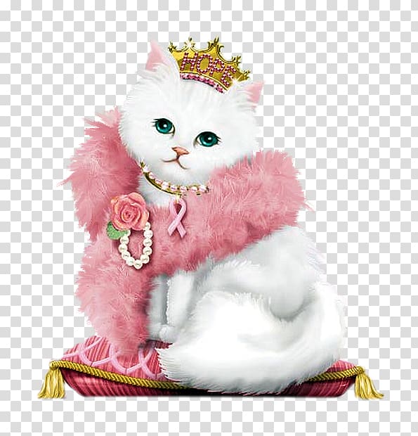 Pink cat Kitten , Cat transparent background PNG clipart