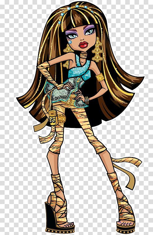 Cleo DeNile Monster High Cleo De Nile Doll Frankie Stein, doll transparent background PNG clipart