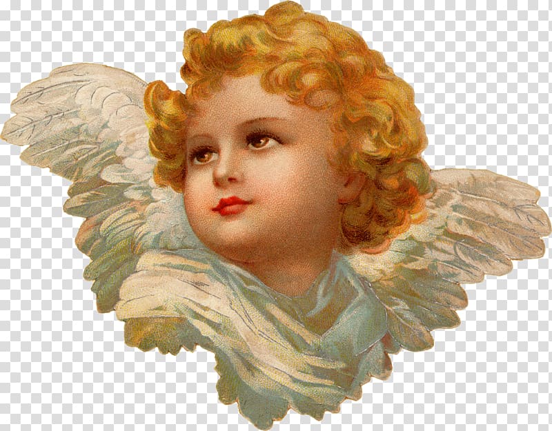 cherub painting, Cherub Christmas card Angel Victorian era, Angels transparent background PNG clipart