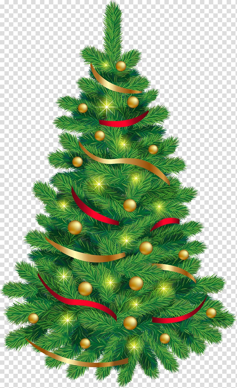 Santa Claus Christmas tree Cartoon Christmas Day , Christmas Tree transparent background PNG clipart