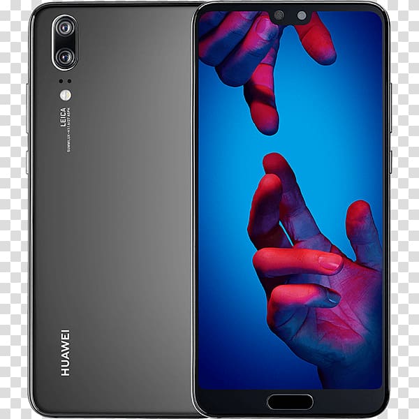 Huawei P20 Pro Huawei P20 lite Smartphone Dual SIM Huawei P20, 128 GB, Black, Unlocked, GSM, smartphone transparent background PNG clipart