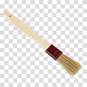 beige handled brush, Pastry Brush transparent background PNG clipart