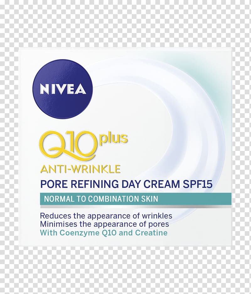 NIVEA Q10 Plus Anti-Wrinkle Day Cream Anti-aging cream Moisturizer, Face transparent background PNG clipart