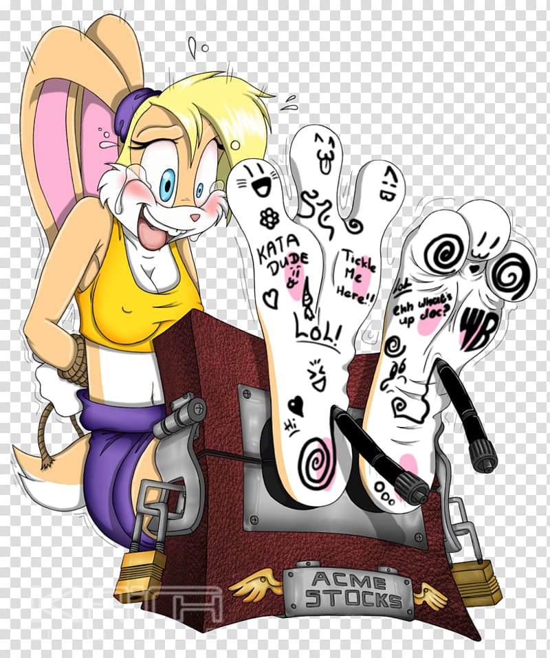 Lola Bunny Bugs Bunny Tickling Foot Rabbit, bugs bunny transparent background PNG clipart
