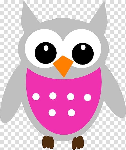 Owl Cartoon graphics, pink owl transparent background PNG clipart