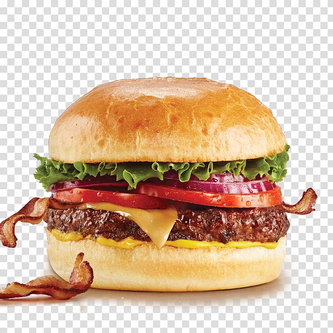 Hamburger Whopper Cheeseburger Chicken sandwich Bacon, Burger fries transparent background PNG clipart