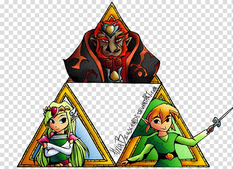 Link Triforce Princess Zelda The Legend of Zelda: The Wind Waker Courage, Triforce Of Courage transparent background PNG clipart