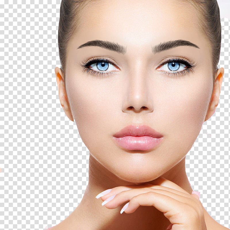 woman's face, Skin care Cosmetics Permanent makeup Beauty, microblading eyebrow transparent background PNG clipart