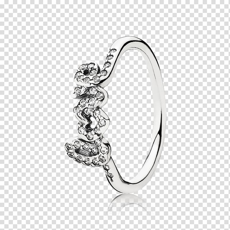 Pandora Ring Cubic zirconia Charm bracelet Jewellery, luminous ring transparent background PNG clipart