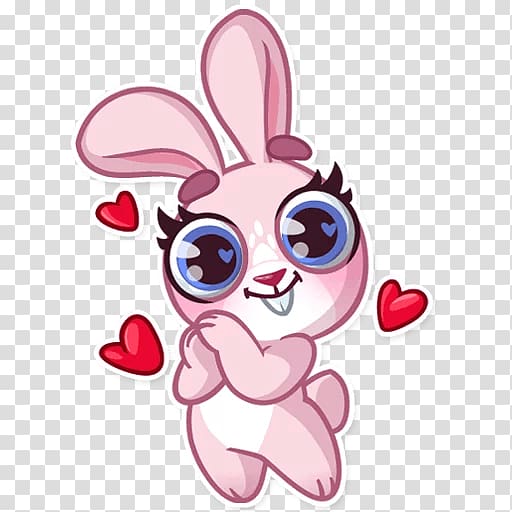 Telegram Sticker Rabbit YouTube Telegraph, rabbit transparent