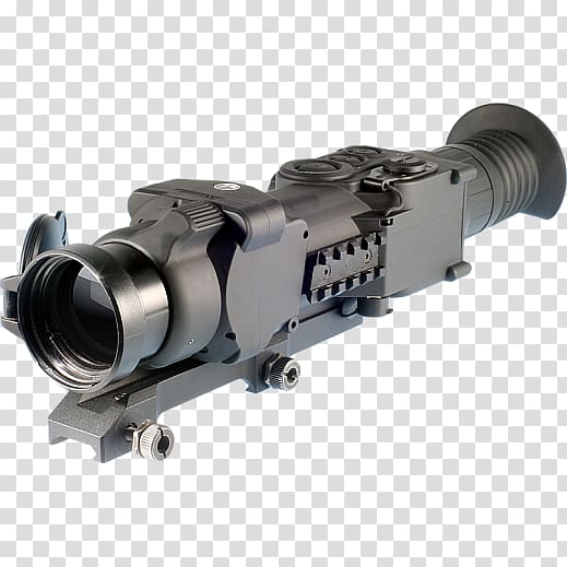 Thermal weapon sight Telescopic sight Rifle Night vision, weapon transparent background PNG clipart