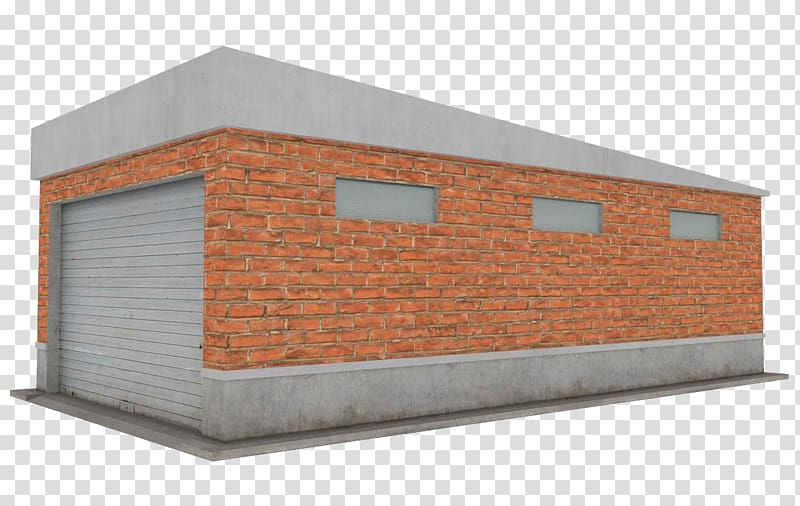 Garage Car Park Brick, Grey brick garage transparent background PNG clipart