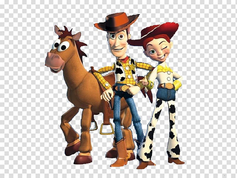 Disney Toy Story art, Sheriff Woody Jessie Buzz Lightyear Bullseye Toy Story, story transparent background PNG clipart