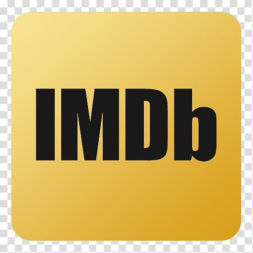 IMDb logo, text brand yellow sign, IMDb transparent background PNG clipart