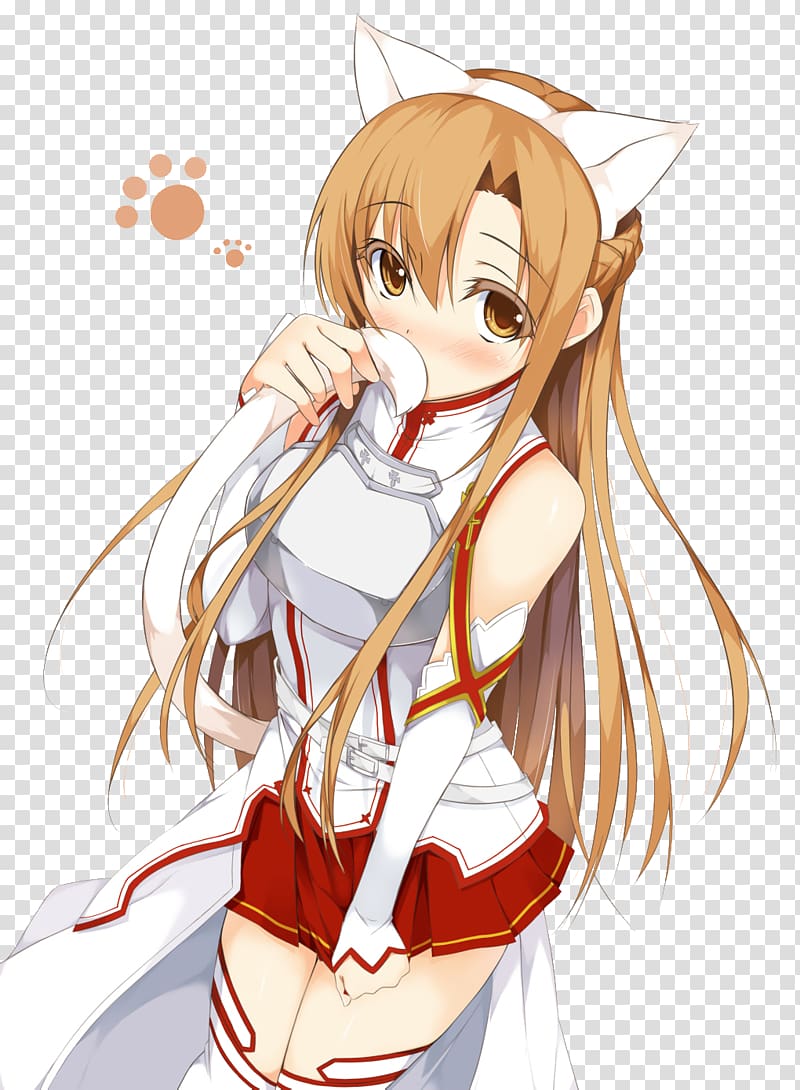 Free download | Female anime character illustration, Asuna Kirito Sword Art  Online: Hollow Realization Sinon Leafa, Asuna File transparent background  PNG clipart | HiClipart