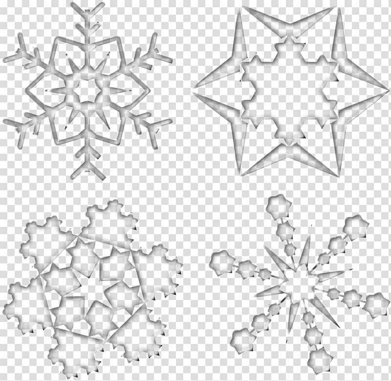 Snowflake Line art , Snowflake transparent background PNG clipart