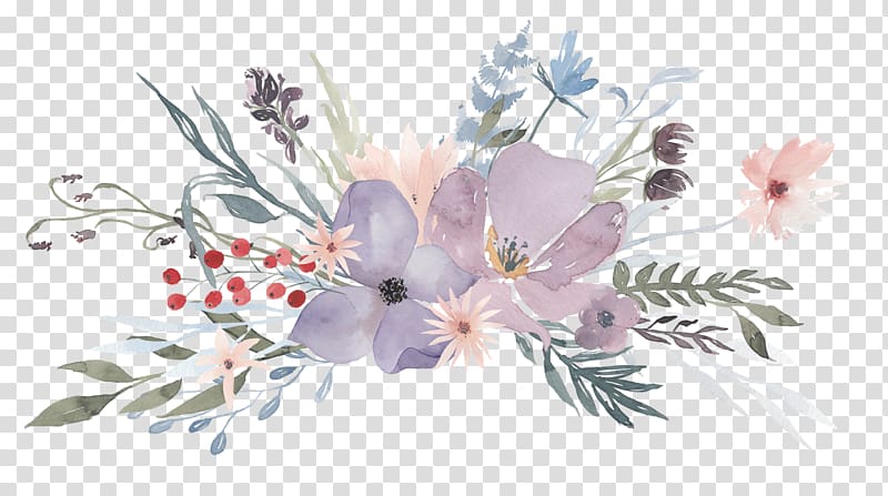 gray and red floral illustration, Wedding invitation Zazzle Gift Post Cards Business, watercolor flowers transparent background PNG clipart