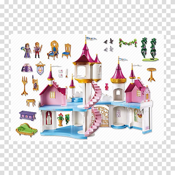 Playmobil Grand Princess Toy Castle, toy transparent background PNG clipart