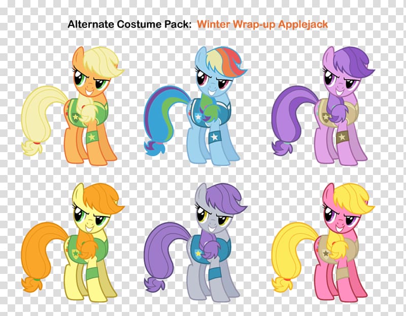 Pony Applejack Rainbow Dash Pinkie Pie Rarity, others transparent background PNG clipart