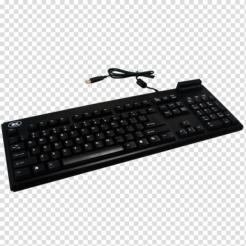Computer keyboard Contactless smart card Card reader PC/SC, keyboard transparent background PNG clipart