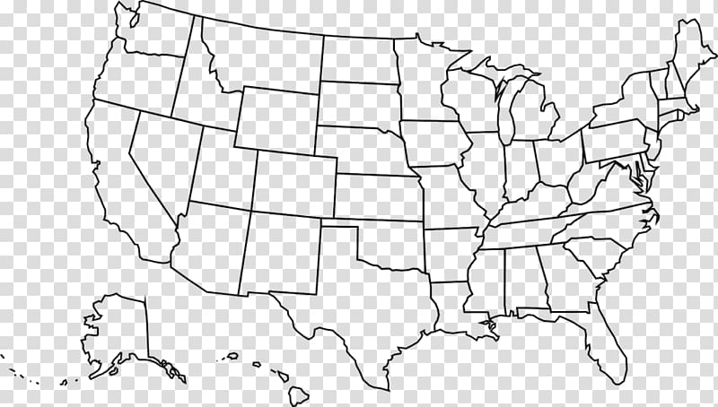 United States Blank map Map, united states transparent background PNG clipart