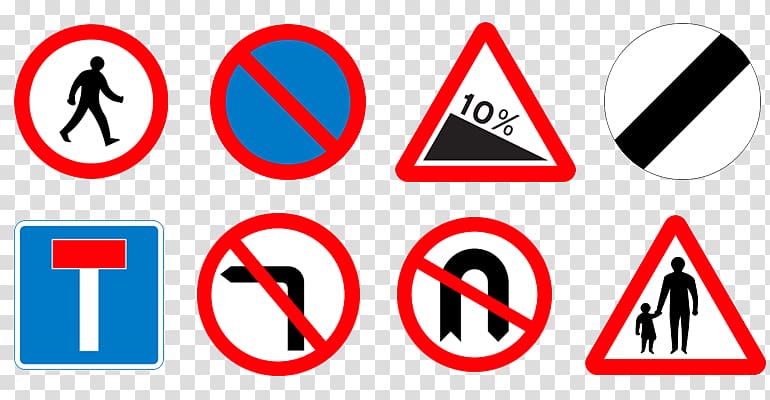 Traffic sign The Highway Code Road, test pass transparent background PNG clipart