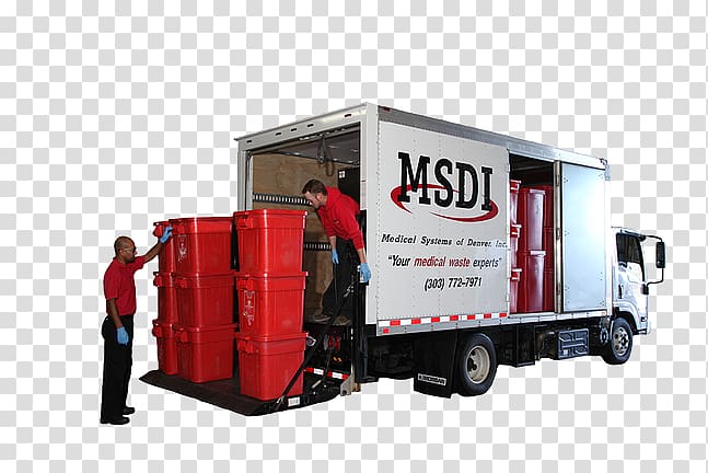 Cargo Motor vehicle Semi-trailer truck, medical waste transparent background PNG clipart