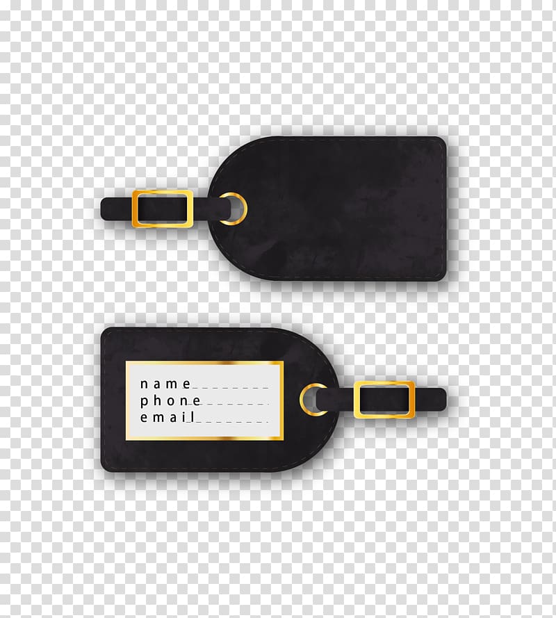 Baggage Bag tag, painted luggage tag transparent background PNG clipart