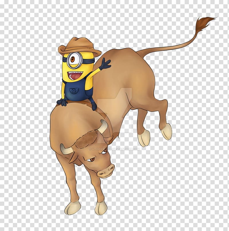 Rodeo Bull riding Professional Bull Riders Minions, despicable me transparent background PNG clipart