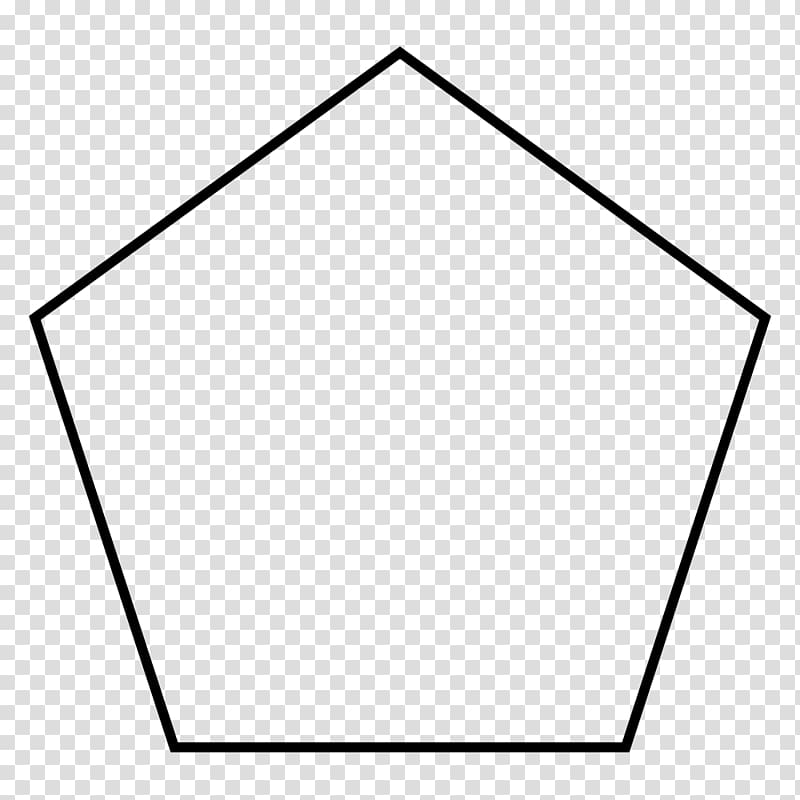 Regular polygon Pentagon Regular polytope Geometry, shape transparent background PNG clipart