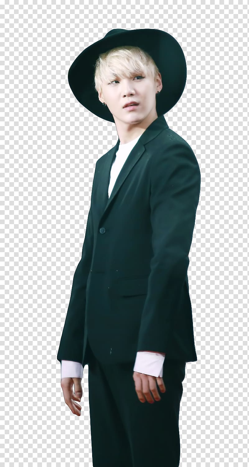 man wearing black formal suit jacket, Suga BTS K-pop N.O Singer, bts transparent background PNG clipart