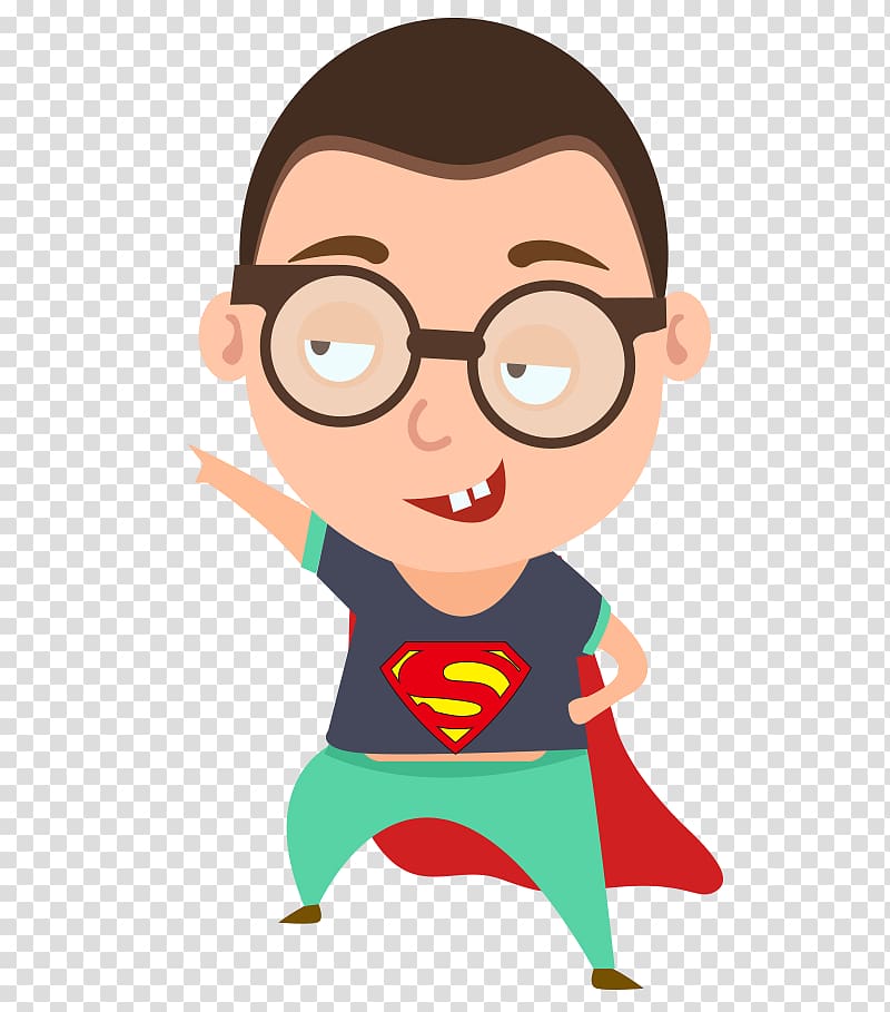 Adobe After Effects Typeface, Little Superman hero illustration transparent background PNG clipart