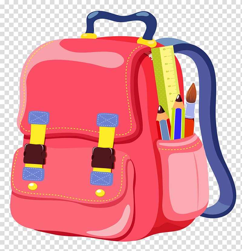 Bag School Satchel Backpack Online shopping, School Backpack , pink backpack  animated illustration transparent background PNG clipart | HiClipart