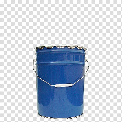 Bucket Plastic Cobalt blue Lid, bucket transparent background PNG clipart