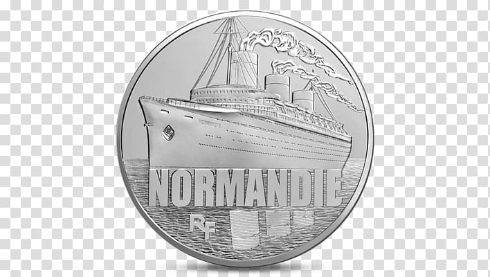 Euro coins Silver France Gold coin, Ocean Liner transparent background PNG clipart