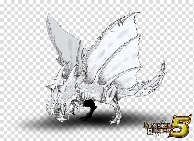 Monster Hunter Freedom Unite Dragon Drawing, 照片 transparent background PNG clipart