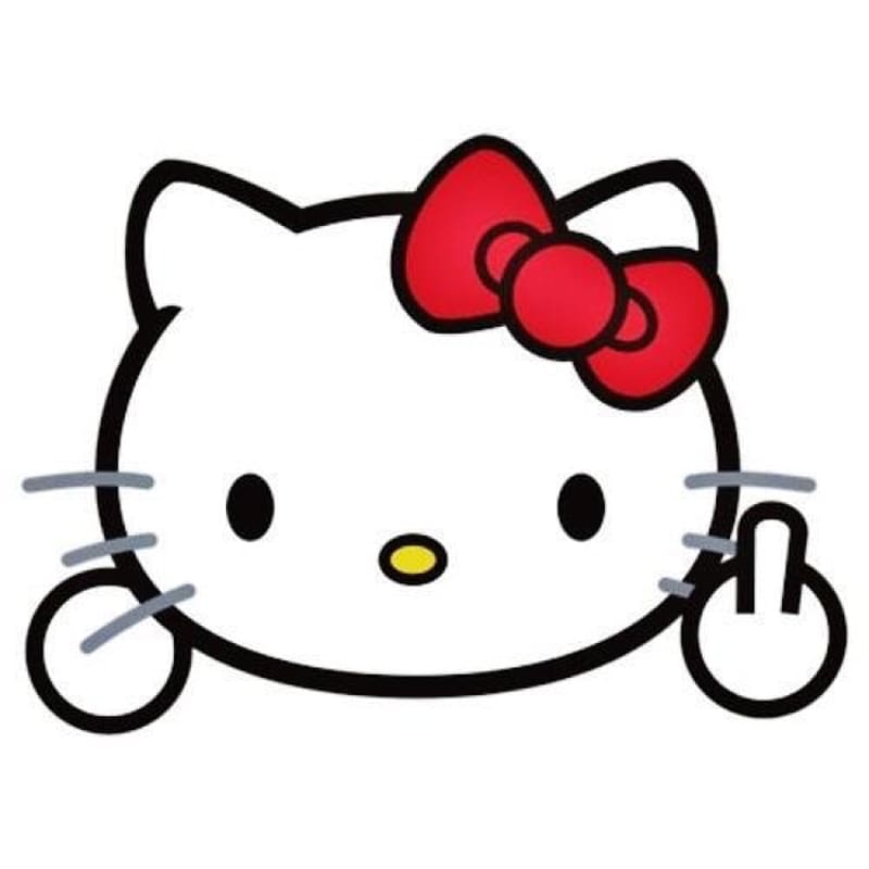 Hello Kitty Drawing Sticker, hello transparent background PNG clipart