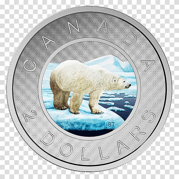 Canada Silver coin Toonie, Canada transparent background PNG clipart