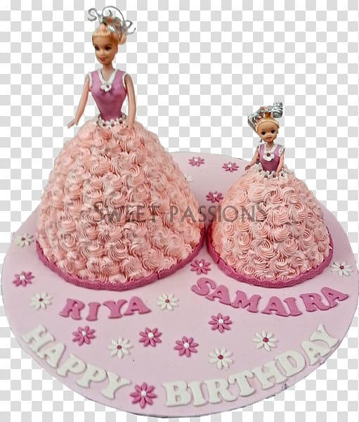 Birthday cake Princess cake Chocolate cake Cake decorating Frosting & Icing, mother and daughter transparent background PNG clipart