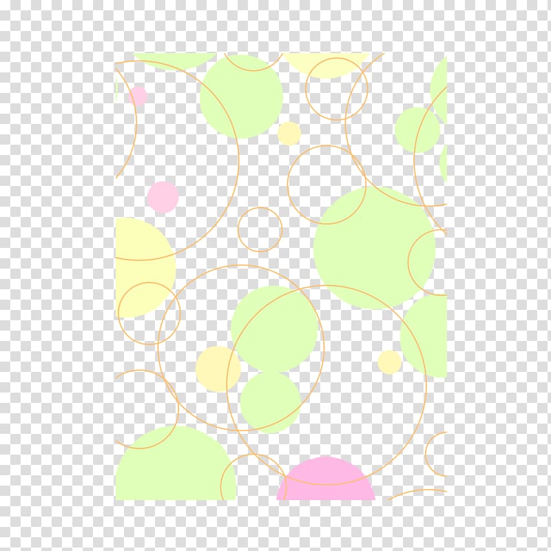 Green Petal Area Pattern, Colored circles Ornament transparent background PNG clipart