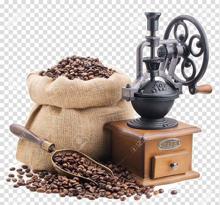Coffee bean Cafe Espresso Burr mill, grano cafe starbucks transparent background PNG clipart