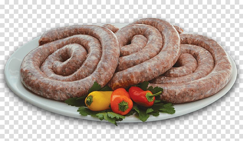 Bratwurst Liverwurst Knackwurst Thuringian sausage Mettwurst, italy sausage transparent background PNG clipart