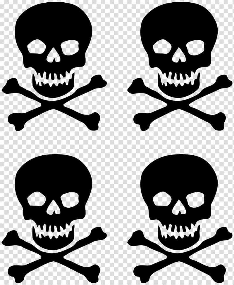 Skull and crossbones Sticker Wall decal T-shirt, Bad Smell transparent background PNG clipart
