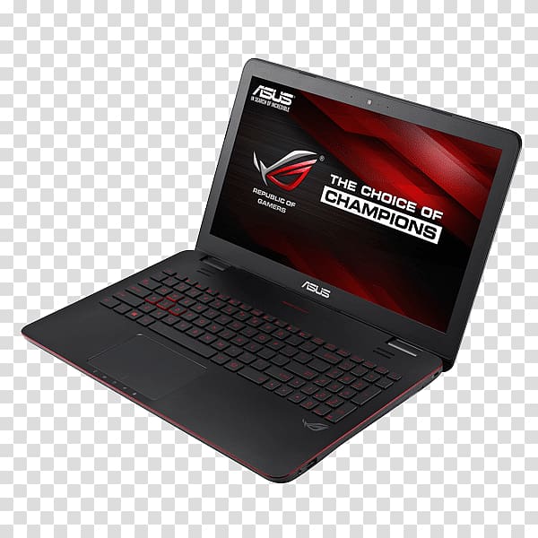 Laptop Intel Core i7 Republic of Gamers Graphics Cards & Video Adapters NVIDIA GeForce 900 Series, Laptop transparent background PNG clipart