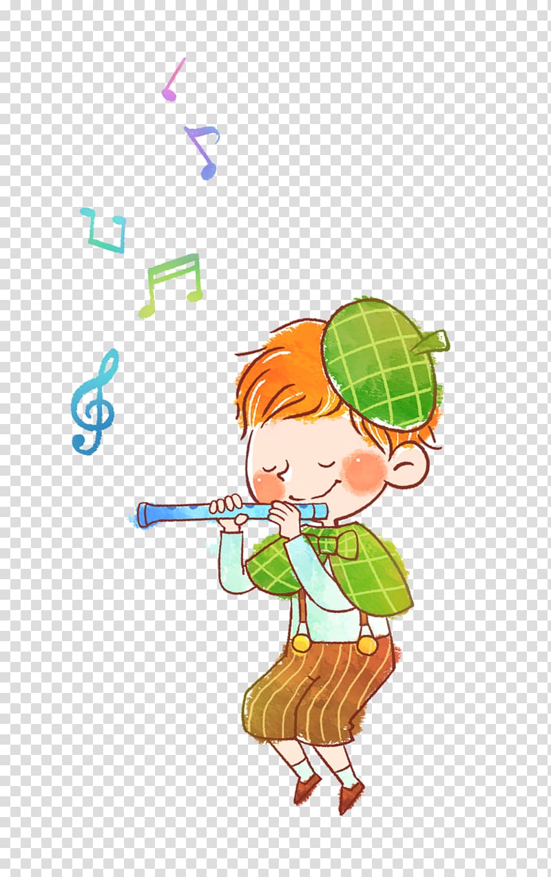 The Fifer Dizi Flute, Flute boy transparent background PNG clipart