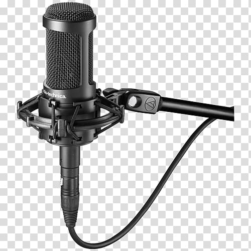 Microphone Audio-Technica AT2035 AUDIO-TECHNICA CORPORATION Recording studio Audio-Technica AT2020, microphone transparent background PNG clipart