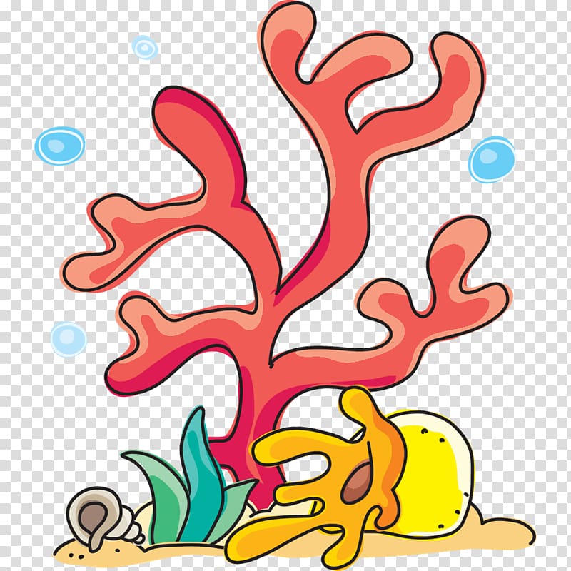 Sticker Wall decal Anthozoa Child, coral cartoon transparent background PNG clipart