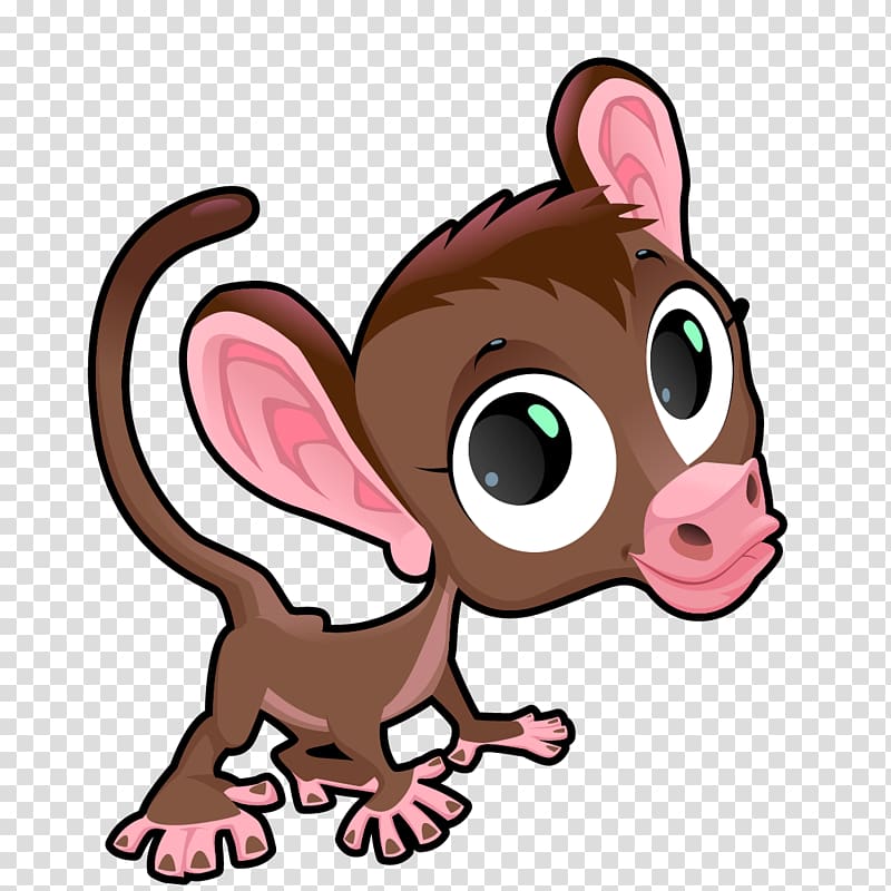 Donkey Mouse Cartoon , Cartoon little donkey material transparent background PNG clipart