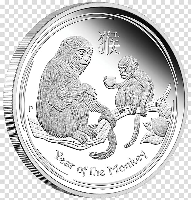 Perth Mint Bullion coin Lunar Series Proof coinage, Coin transparent background PNG clipart