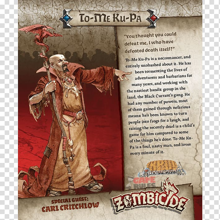 Zombicide Black Death CMON Limited Board game, Special Card transparent background PNG clipart